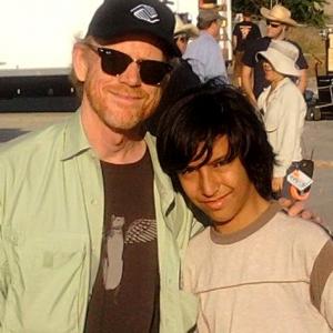 Director Ron Howard and Kyle Agnew