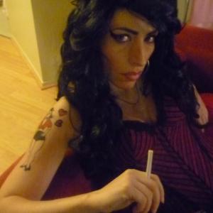 Sandra as Amy Winehouse