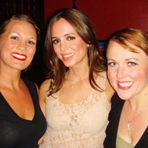 Jill Klopp, Eliza Dushku, and Beth Lekbee at a performance of the comedy, CHICO'S ANGLES