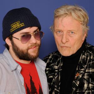 Rutger Hauer and Jason Eisener at event of Hobo with a Shotgun 2011