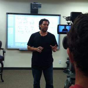 Armando Montelongo addresses students during his Market Domination webinar