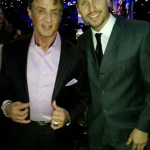 Tamas Menyhart and Sylvester Stallone