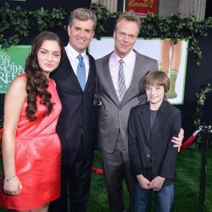 Peter Hedges James Whitaker CJ Adams and Odeya Rush at event of The Odd Life of Timothy Green 2012