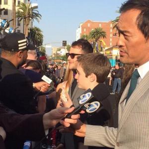 Ken Watanabe CJ Adams and Max Borenstein interview at the Godzilla Premier 2014