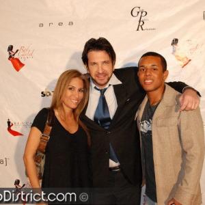 At CELEBRITY FUNDRAISING EVENT Taylor Brooks with Philip Farmer and Leonore Gutierrez