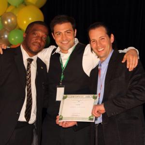 Cotler With coproducer Skip Johnson and Michael Ajakwe Jr  LA WebFest 2014