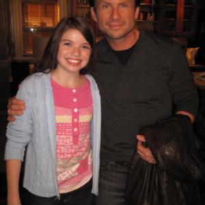 Jadin With Christian Slater On The Set Of THE FORGOTTEN