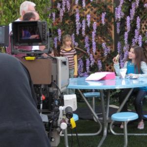 Jadin on the set of Nickelodeans ICarly