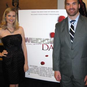 Jennifer Keller and Brandon Molale at the Premiere of Wedding Day Jennifer plays Brooke who is engaged to marry Cody played by Brandon