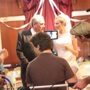 Behind the scenes shot of Jennifer Keller in Wedding Day