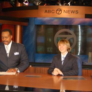 Kent Jenkins with WJLA-TV News Anchor Leon Harris in Washington, D.C.