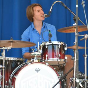 Fuse Box lead singer and drummer Kent Jenkins at the Pentagon's 2014 