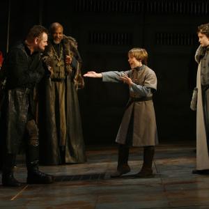 Kent Jenkins with Geraint Wyn Davies in Richard III at the Shakespeare Theatre Company directed by Michael Kahn