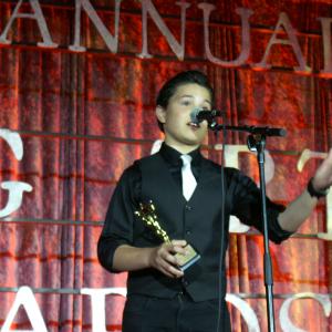 Acceptance speech at the 2013 Young Artist Awards