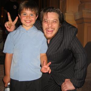 Zach with Eddie Furlong on the set of Kingshighway