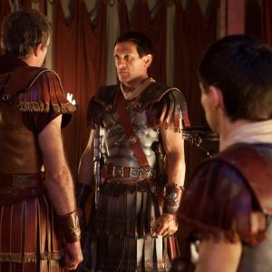 Still of Simon Merrells Todd Lasance and Christian Antidormi in Spartacus Blood and Sand 2010