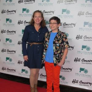 Peggy Schott and Evan Materne at the Texas Premiere of Detention