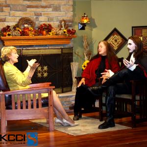 MATT WIGGINS (DRACULA)sits in for in interview with KCCI News Channel 8 in Des Moines, IA - October 2014