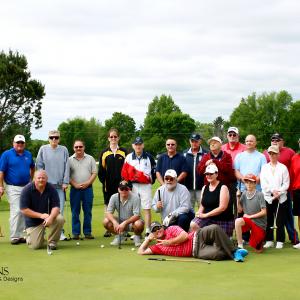 Matt Wiggins with Veterans and PGA staff as he participates in the Golf for Injured Veterans Everywhere Program