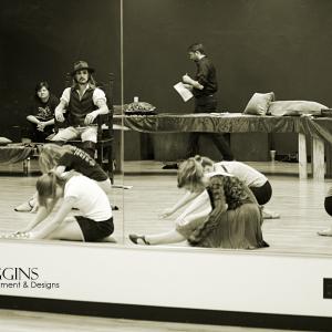 Matt Wiggins in a rehearsal as he prepares for his role as King Xerxes in the 2013 Ballet Production of Ester.