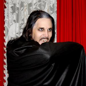 Production photo of Matt Wiggins as Dracula in 2013. Matt has confirmed he will reprise his role as Dracula in October 2014.