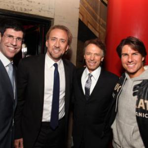 Nicolas Cage Tom Cruise Jerry Bruckheimer and Rich Ross at event of Persijos princas laiko smiltys 2010