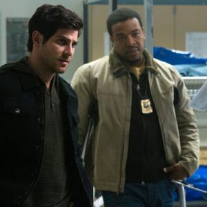 Still of Russell Hornsby and David Giuntoli in Grimm 2011