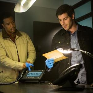 Still of Russell Hornsby and David Giuntoli in Grimm 2011