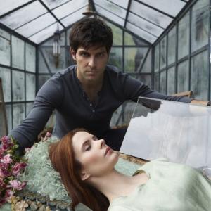 Still of Bitsie Tulloch and David Giuntoli in Grimm 2011