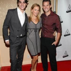 Receiving the R.J. Mitte Media Access Award with R.J. Mitte and Marlee Matlin