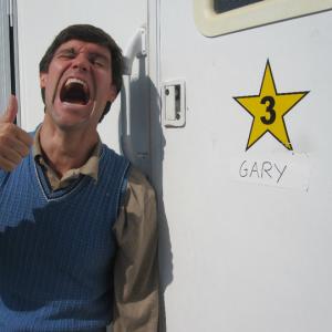 Gary outside his trailer