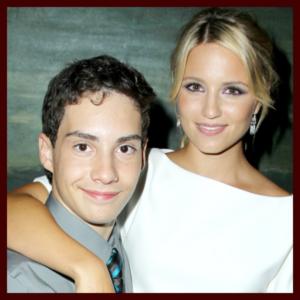 John D'Leo and Diana Agron at the premiere of 