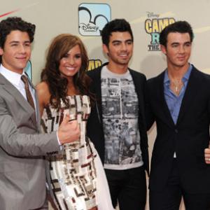 Demi Lovato, Kevin Jonas, Joe Jonas and Nick Jonas at event of Camp Rock 2: The Final Jam (2010)
