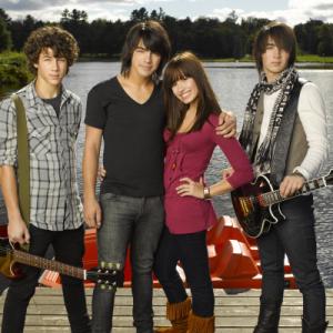 Still of Demi Lovato Kevin Jonas Joe Jonas and Nick Jonas in Camp Rock 2008