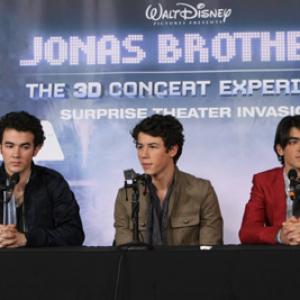 The Jonas Brothers Kevin Jonas Joe Jonas and Nick Jonas