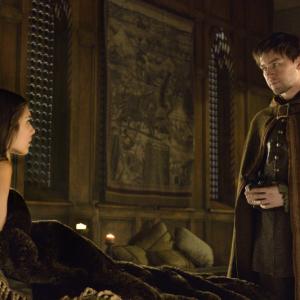 Still of Caitlin Stasey and Torrance Coombs in Reign (2013)