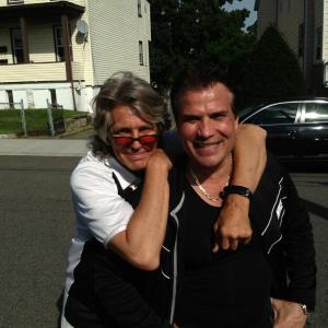 Me and Eric Roberts on the set of Monsters of Mulberry Street