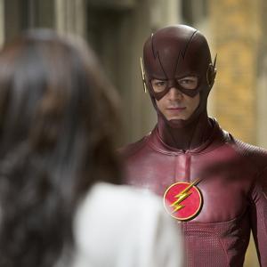 Still of Grant Gustin and Candice Patton in The Flash 2014