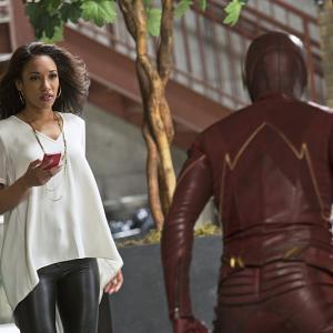 Still of Grant Gustin and Candice Patton in The Flash 2014