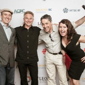 Leo Awards 2013. Marc Baril, Michel Duran, Fred Goldstein and Erica Bulman