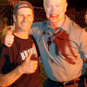 Cosmo and the Great Neal McDonough on the set of The Philly Kid Directed by Jason Connery