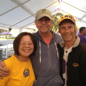 Danny  Lotus Cosmo with William Bill Devane at an LSU football game after wrapping on a movie in Baton Rouge