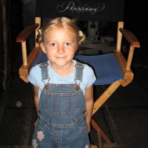 Carly on the set of Passions April 2007
