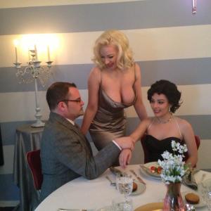 Re-enactment of The Sophia Loren/Jayne Mansfield meeting in the film Diamonds to Dust due out in 2014