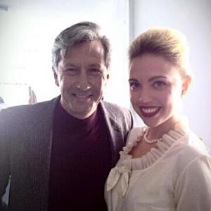 On set of Liz  Dick with Charles Shaughnessy