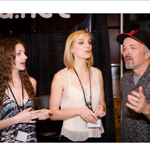 Jenna Stone Marie Bollinger and Clint Howard at Texas Frightmare Weekend