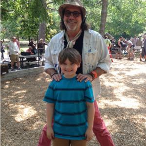 Brody Rose with Director Jack Bender on the set of 