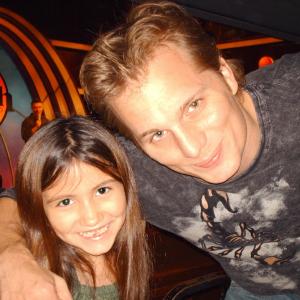 2006 Kate Scott with comic Adam Hunter at The World Famous Laugh Factory