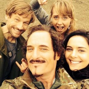 Still of Kim Coates Amber Marshall Jason Cermak and Holly Deveaux in Mutant World 2014