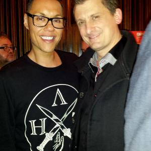 Chatting with Gok Wan at a West End charity event for the Philippines